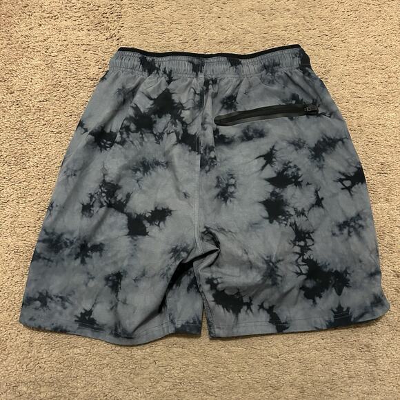 BYLT Premium Basics Mens Med Active Training Shorts Drawstring Lined Cloud Dye - Picture 6 of 7